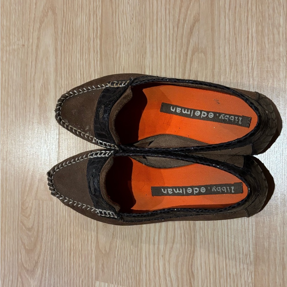 Size 7.5 Libby Edelman Brown Loafers